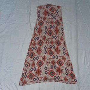 multicolored maxi skirt, size medium